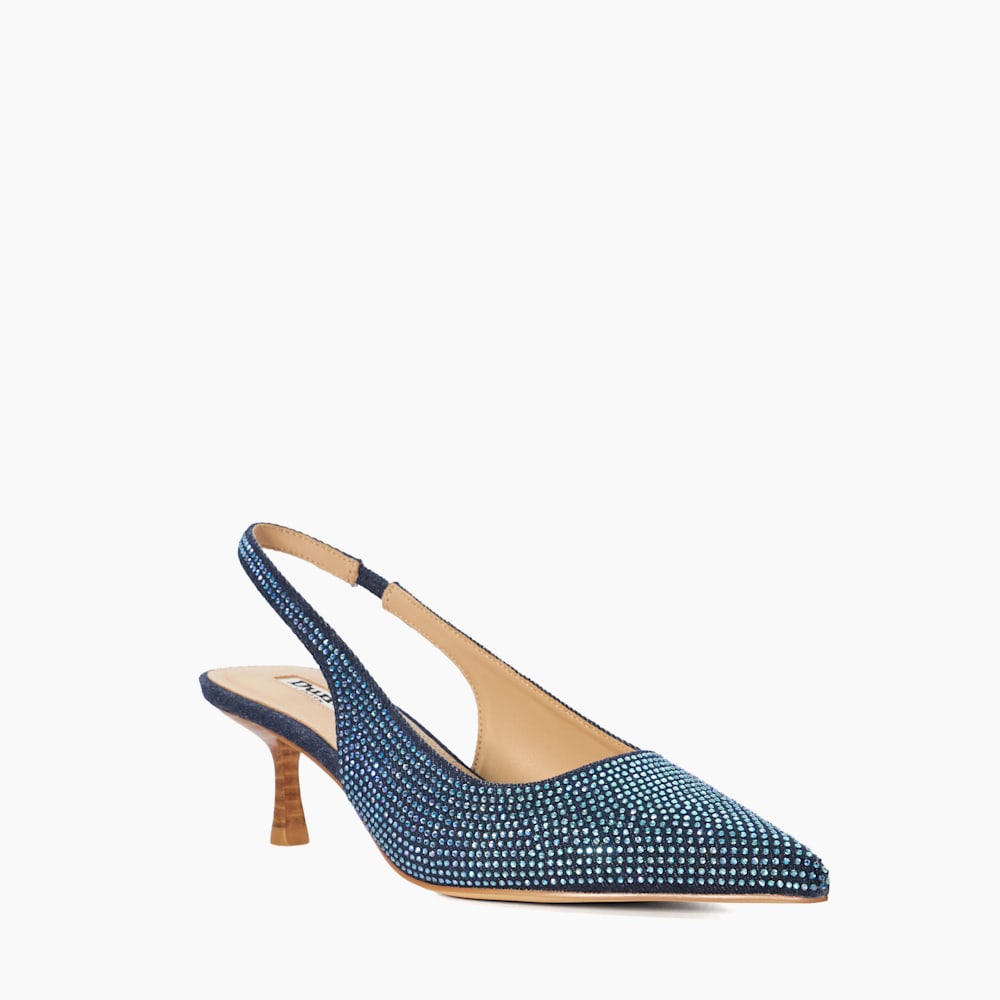 Cobalt blue kitten heel shoes online