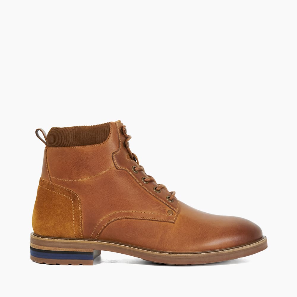Colton Tan Lace Up Hiker Boot Dune London
