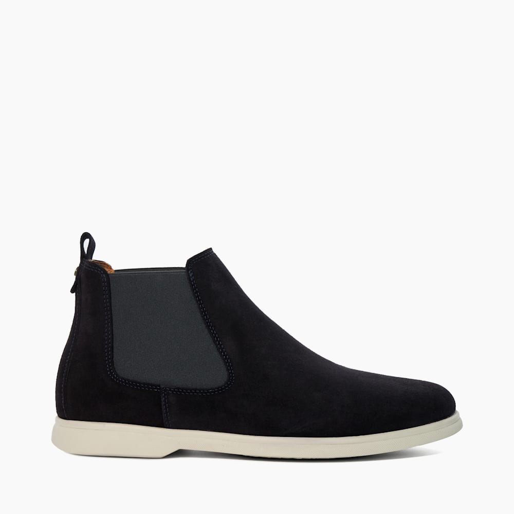 Creatives Navy Suede Chelsea Boots Dune London