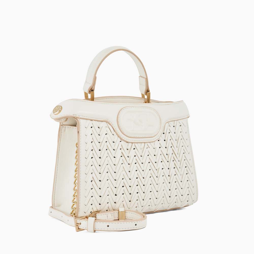 Leather Dune London White Bag Daily White, Embossed Logo Tote Bag
