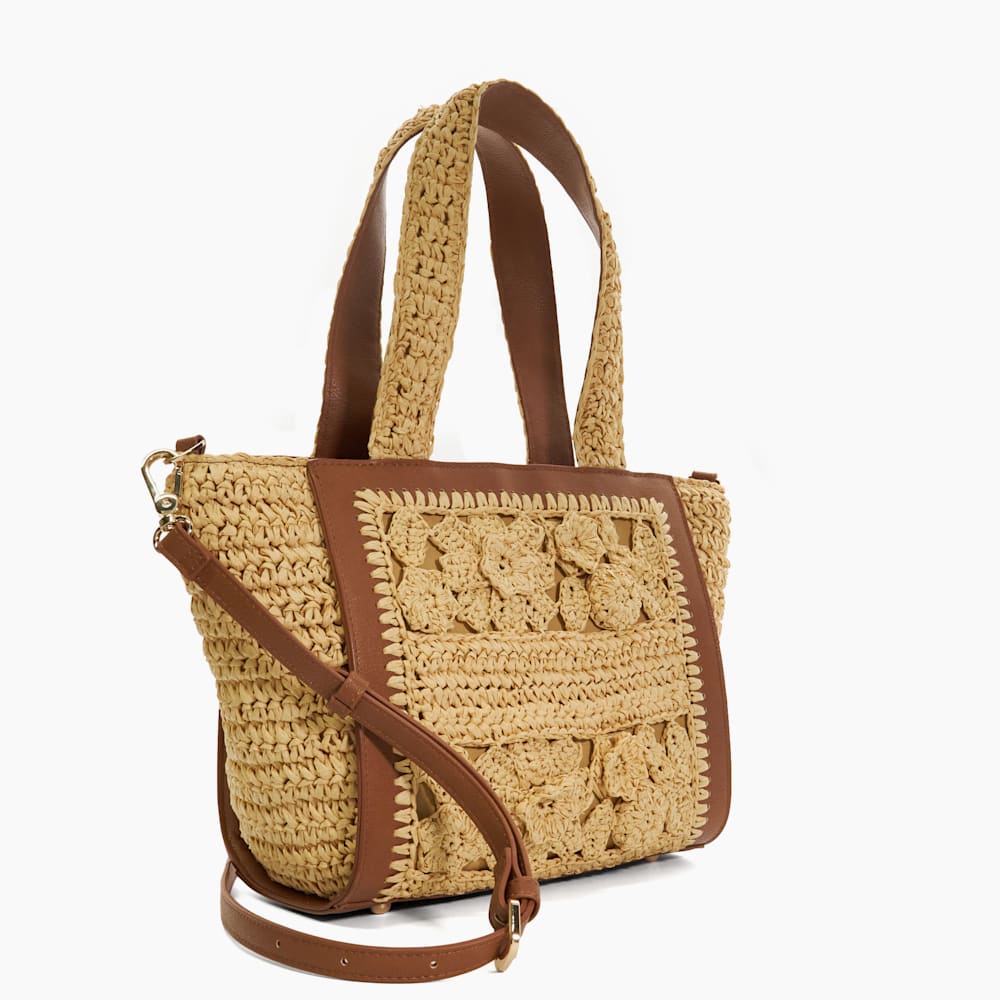 Natural daisy minaudière crossbody bag best sale