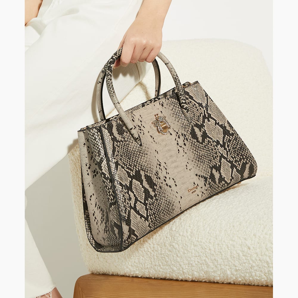 Snake print tote cheap