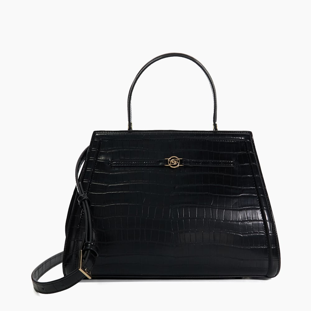 Structured top handle bag hot sale