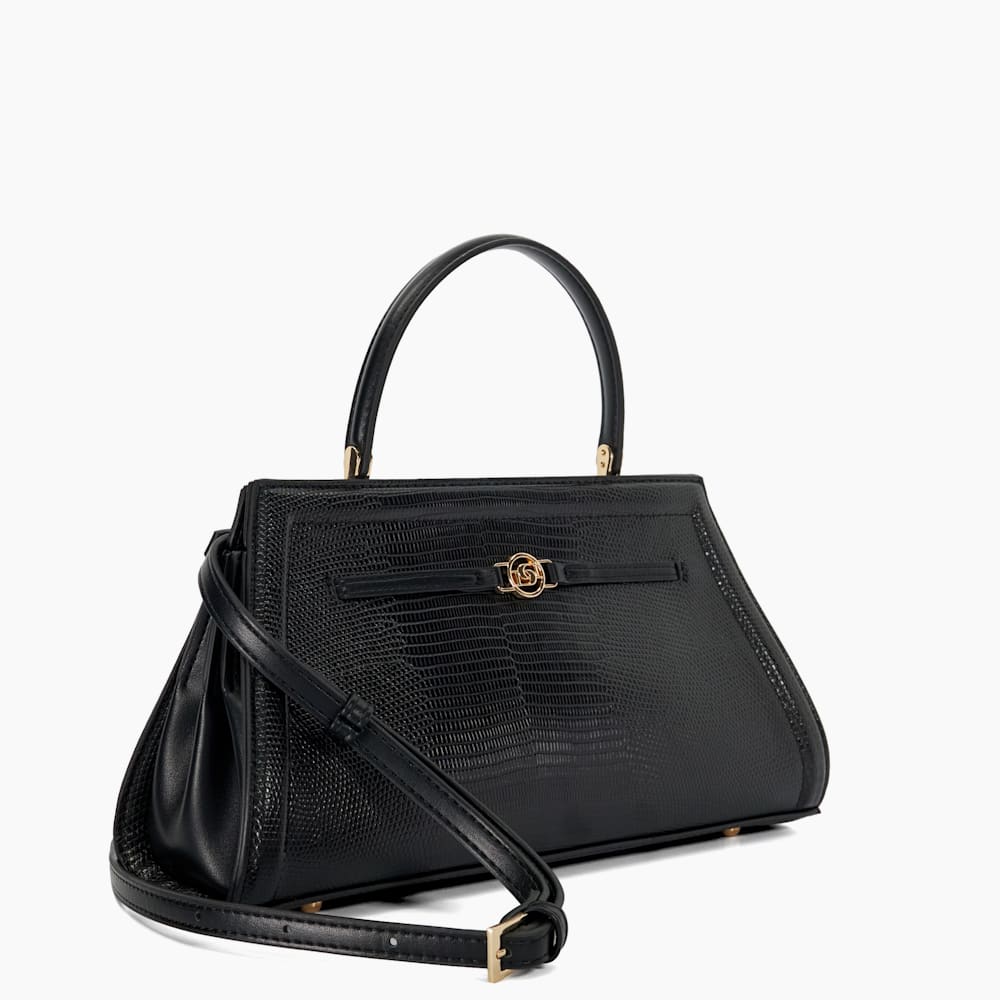 Black croc bag clearance