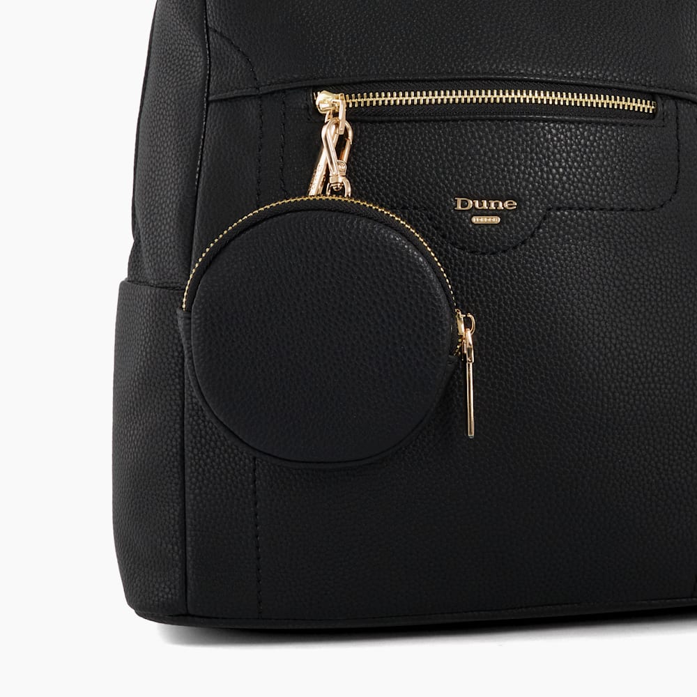 Dashio Black Coin Purse Large Backpack Dune London