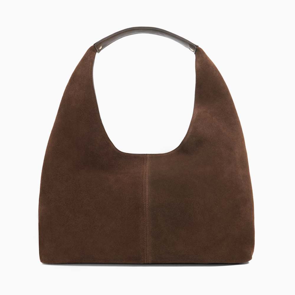 Delighting Dark Brown, Slouchy Shoulder Bag Dune London