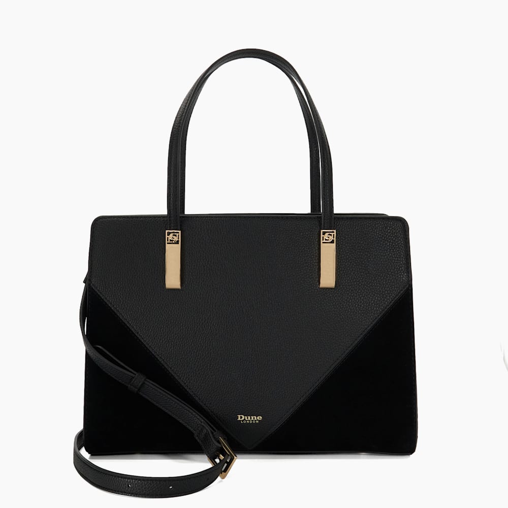 Denbeigh Black Medium Tote Bag Dune London