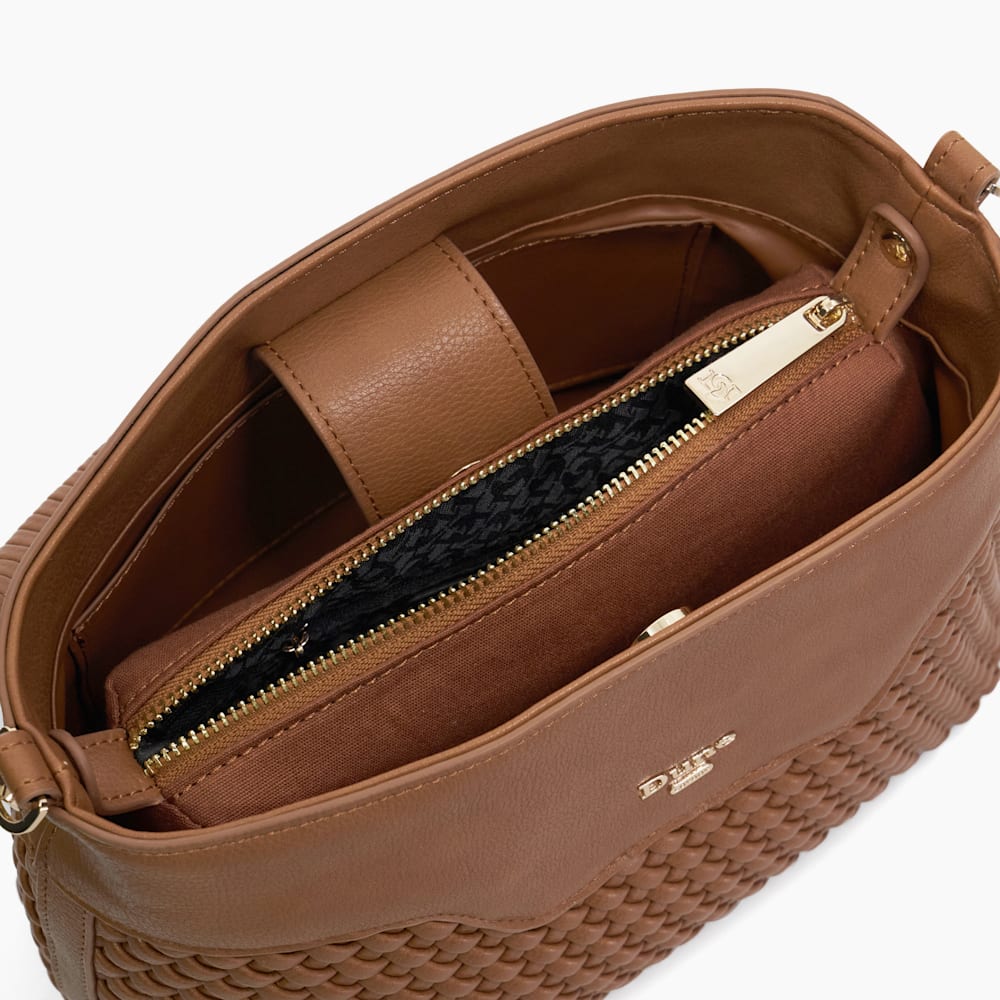 Dinidelphie Tan, Top Handle Shoulder Bag | Dune London