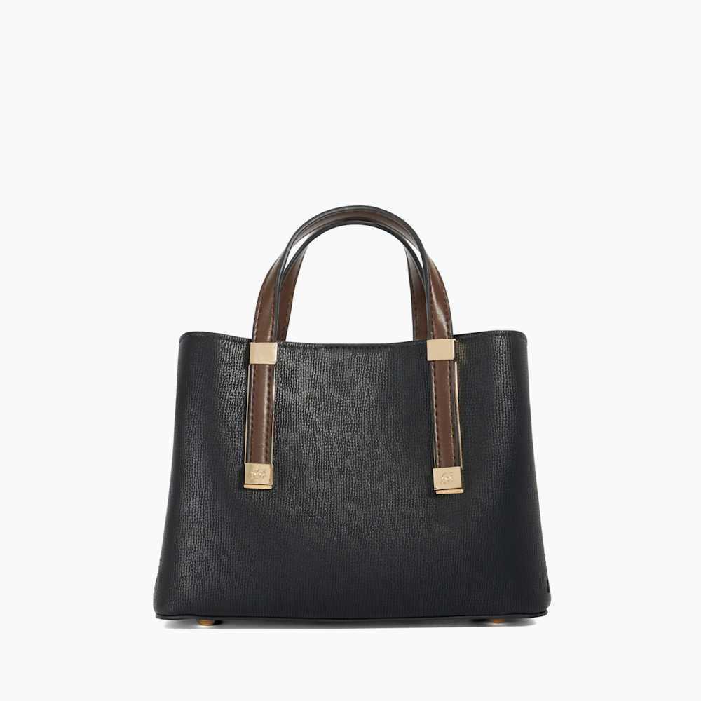 Dinkydorry Dark Brown, Textured Tote Bag | Dune London
