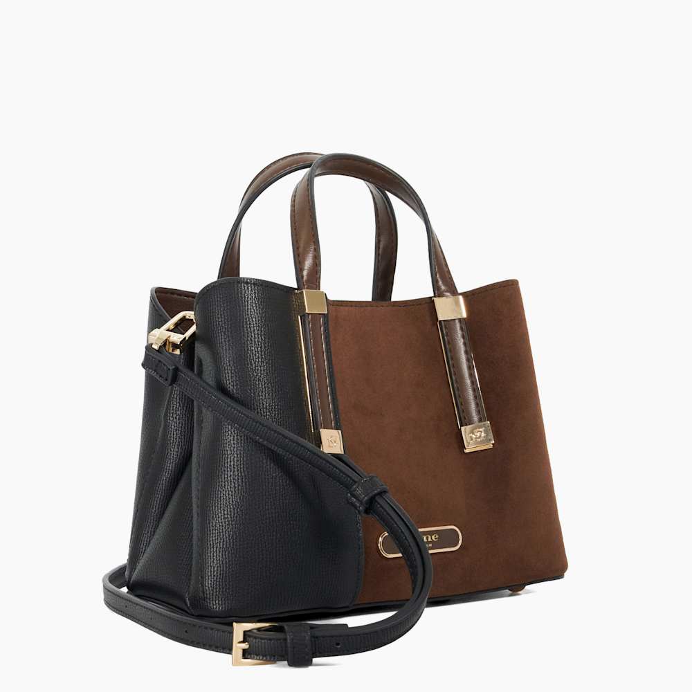 Dinkydorry Dark Brown Textured Tote Bag Dune London