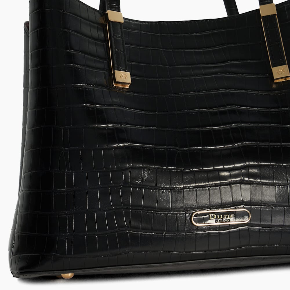 【DUNE LONDON】Dorry ブランドハードウェアトートバッグ 2way DUNE LONDON】Dorry ブランドハードウェアトートバッグ 2way