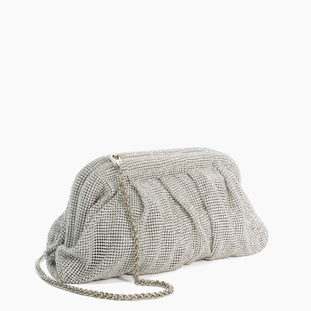 Silver mesh bag hotsell