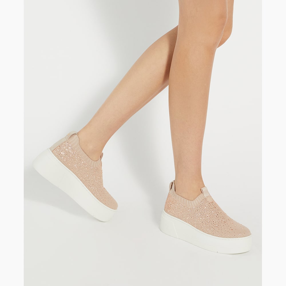 Mallet Sock Glitter Sock Trainers Womens Hollyhock Walk Metallic