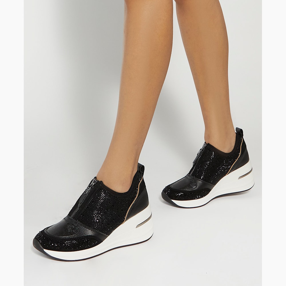 Wedge heel trainers discount