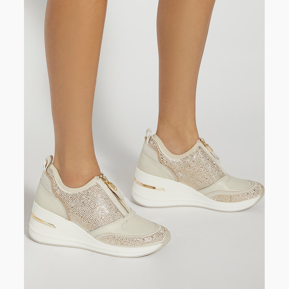 Wedge heel trainers cheap