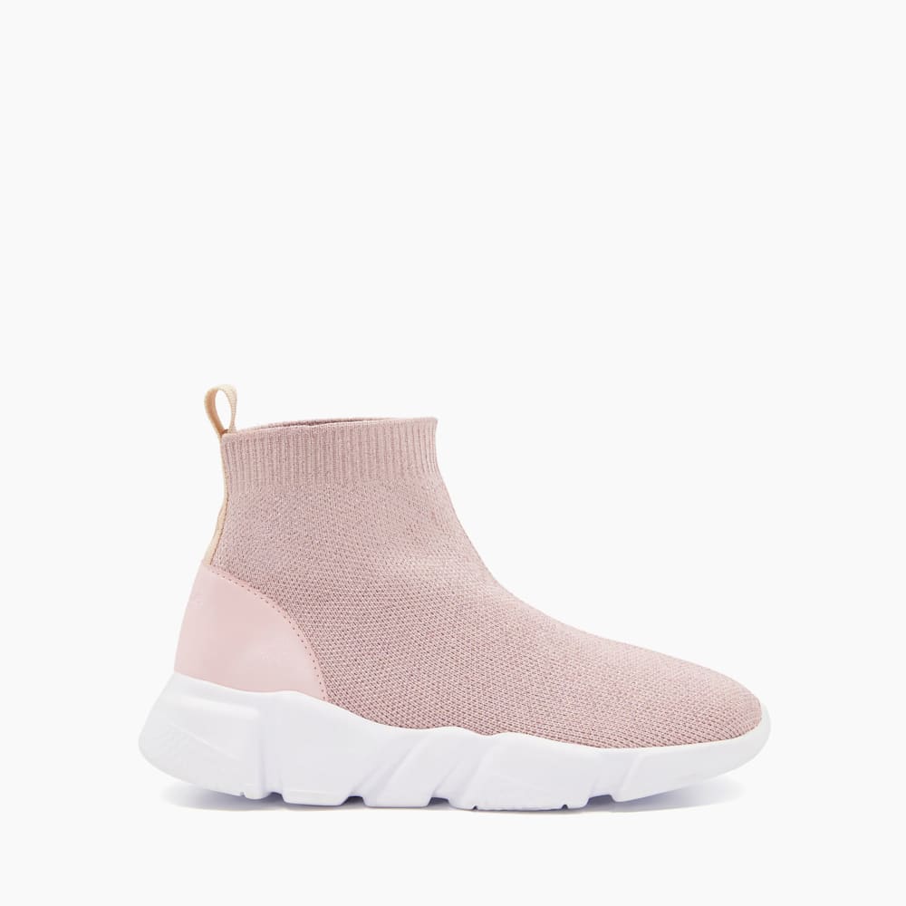 Pink balenciaga sock trainers store
