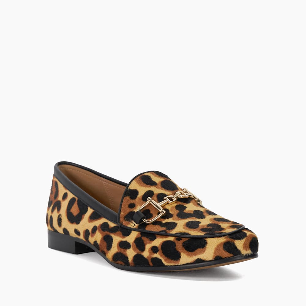 Glair Leopard, Leopard Print Snaffle Trim Shoes Dune London