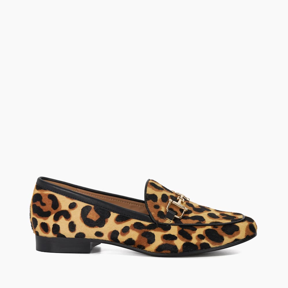 Glair Leopard Leopard Print Snaffle Trim Shoes Dune London