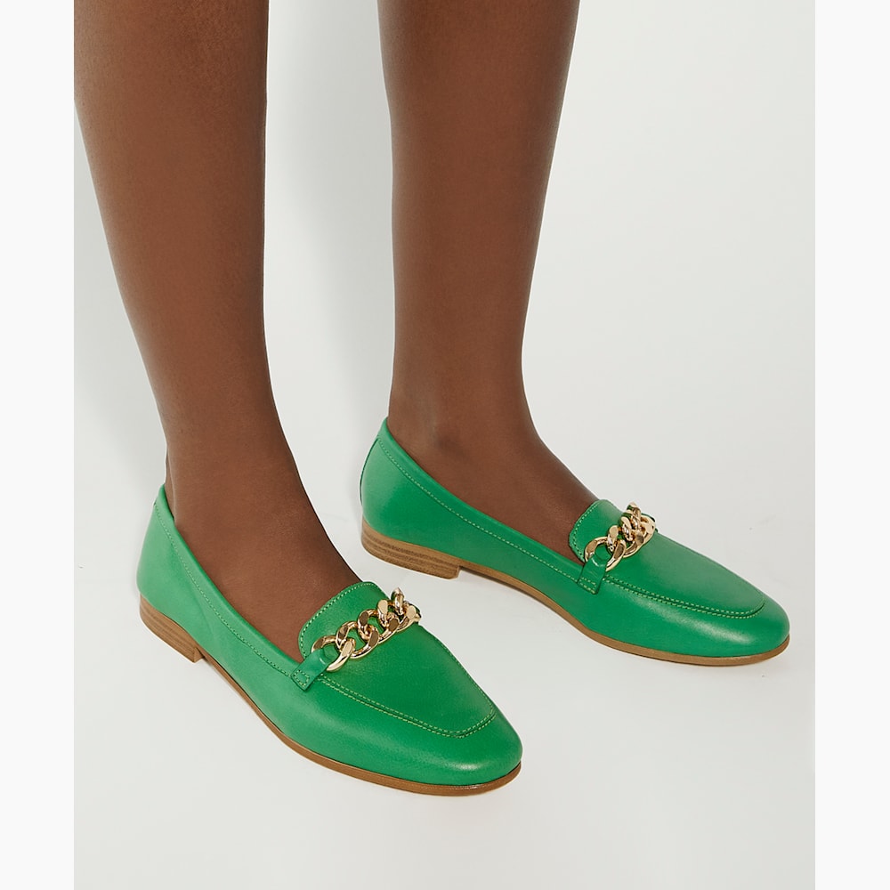 Pretty green loafers online
