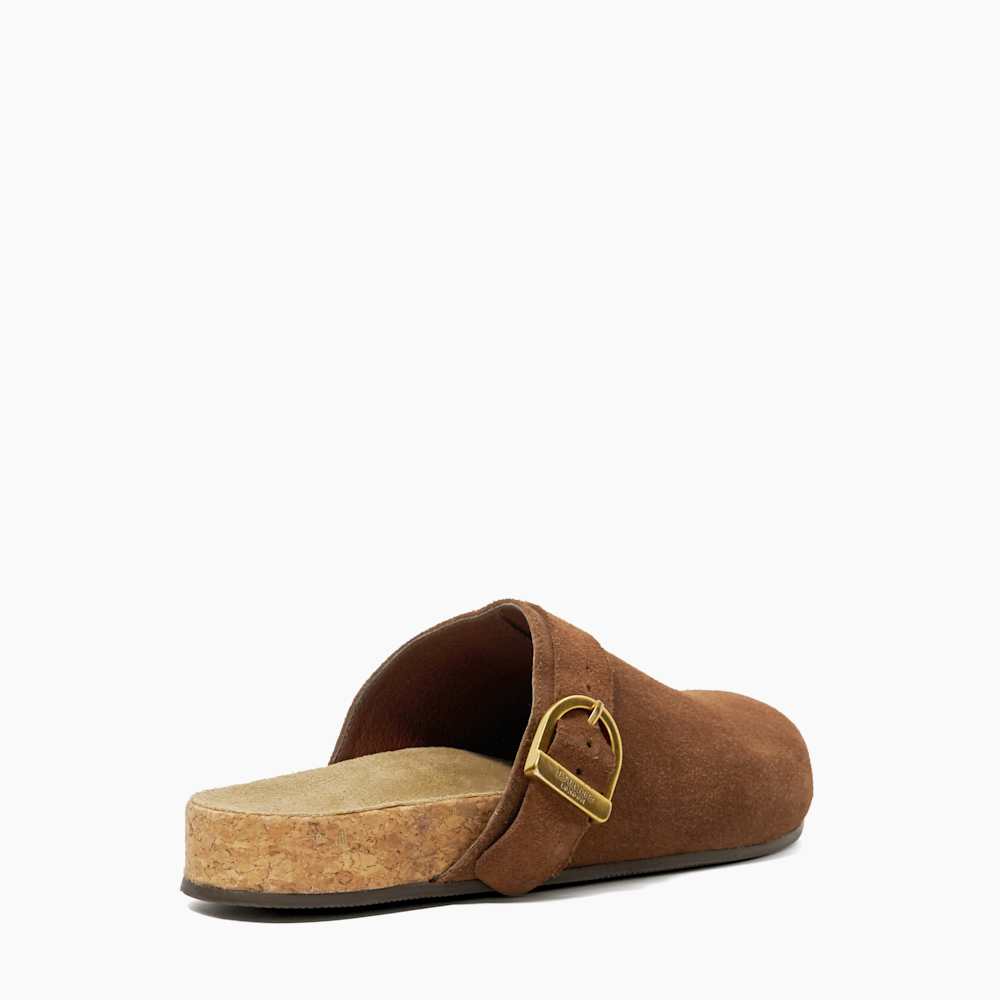 Gracella Brown Suede Clogs Dune London