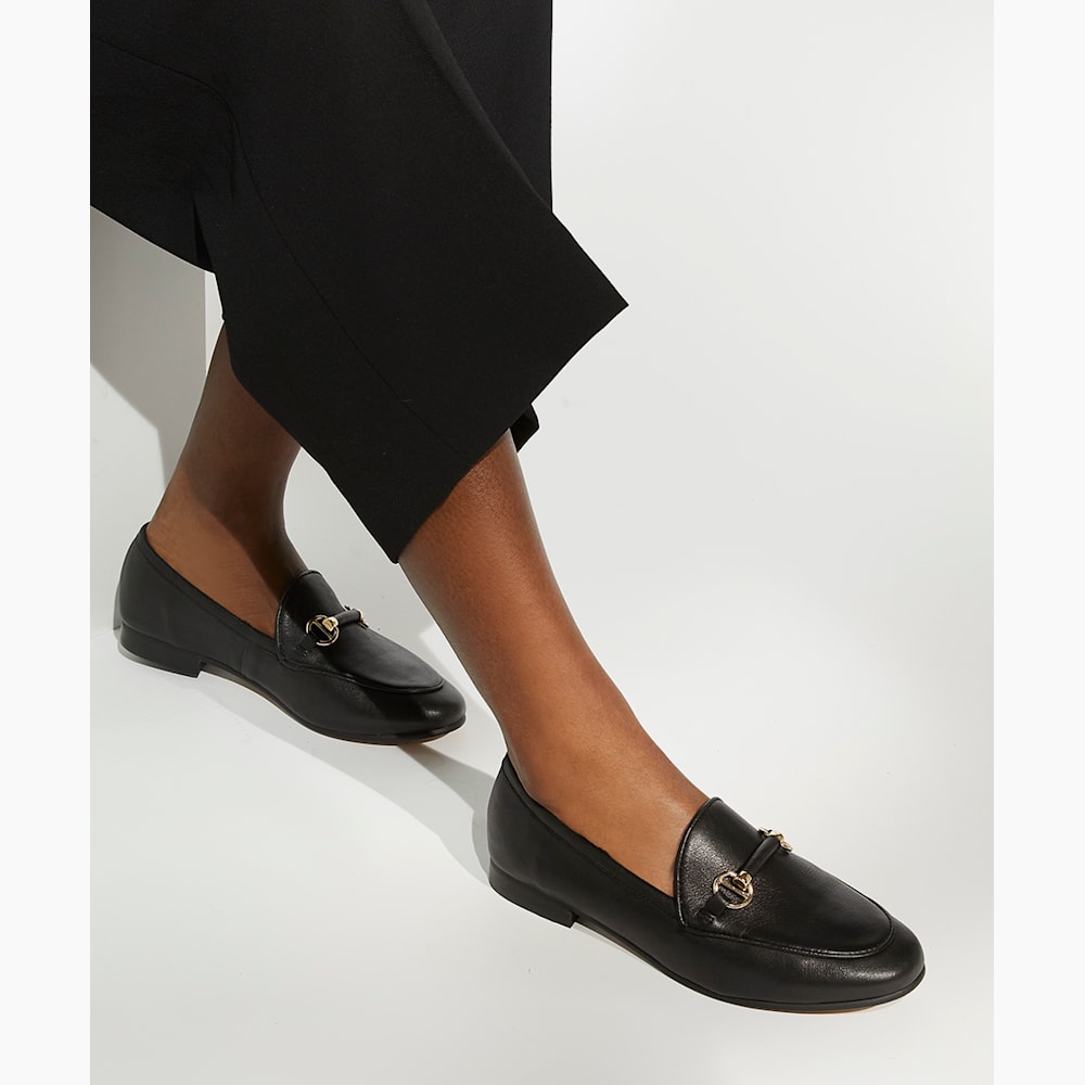 Dune black loafers women's 2025