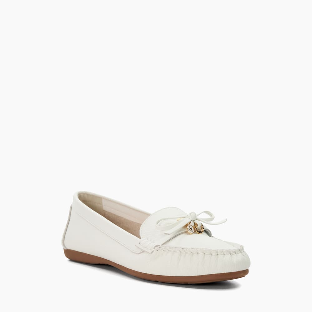 White leather moccasins womens hot sale