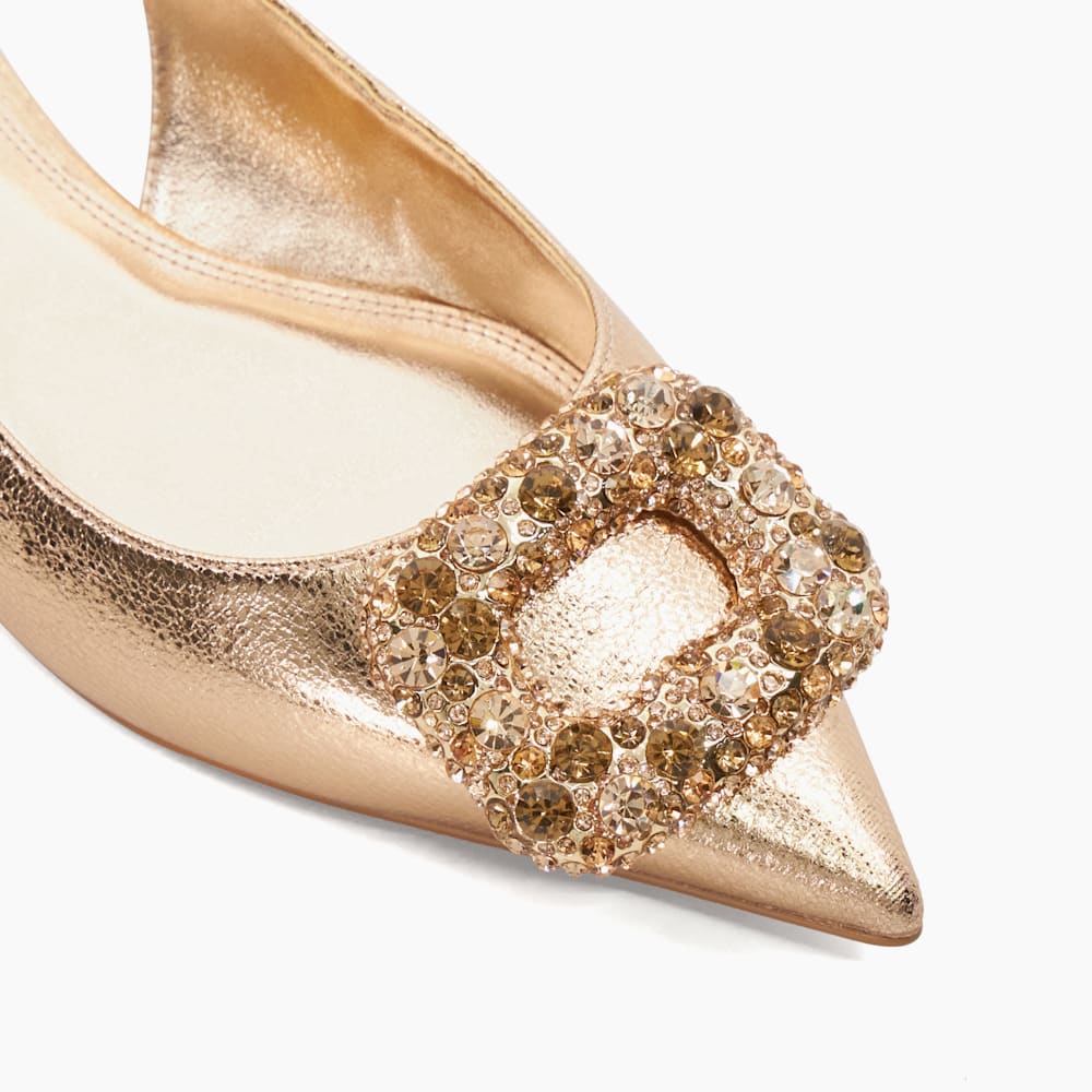 Rose gold pointed flats online