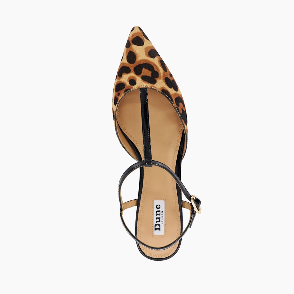 Pointed leopard flats hot sale
