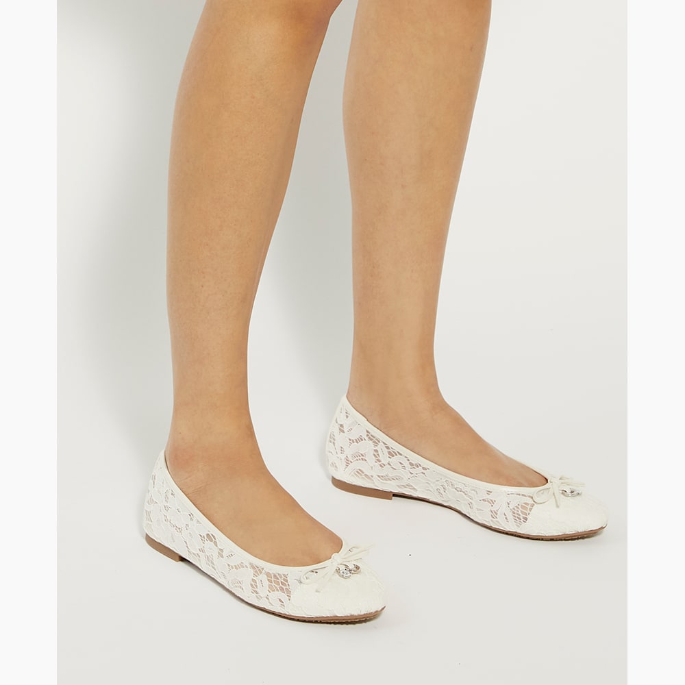 Lace ballerina shoes clearance