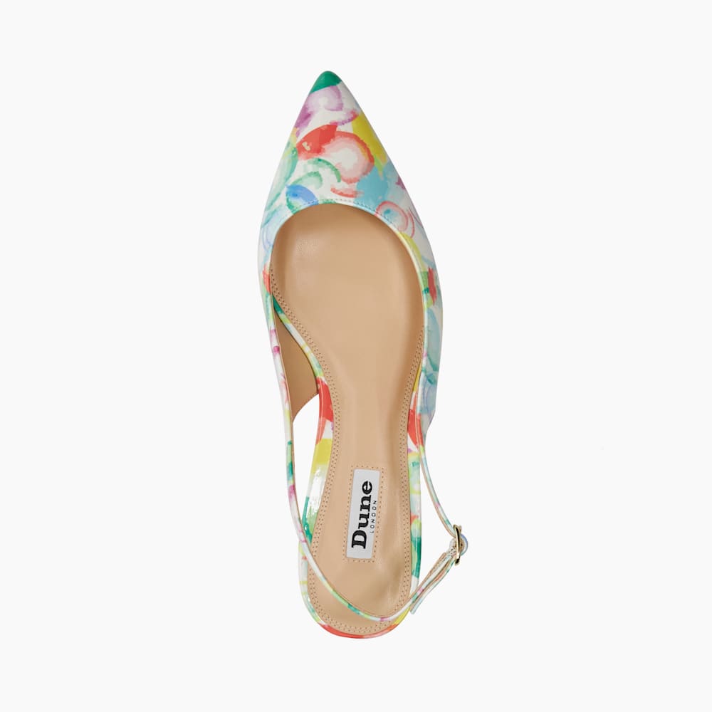 Hillie Mehrfarbig, Slingbacks mit Blockabsatz Dune London