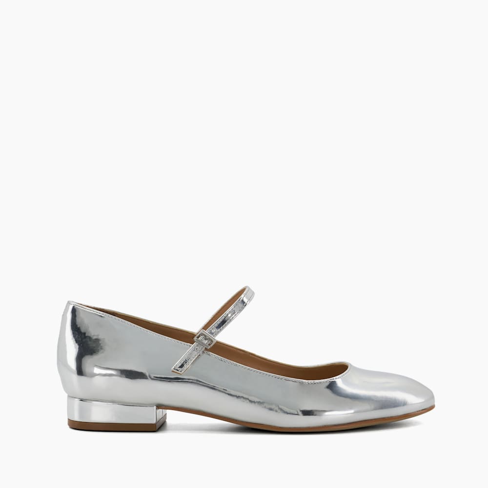 Silver mary jane pumps hot sale