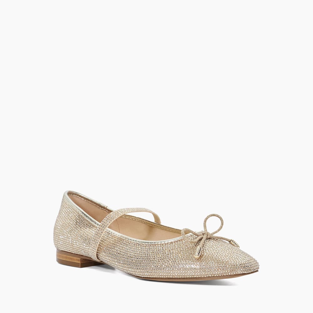 Stuart weitzman gold flats clearance