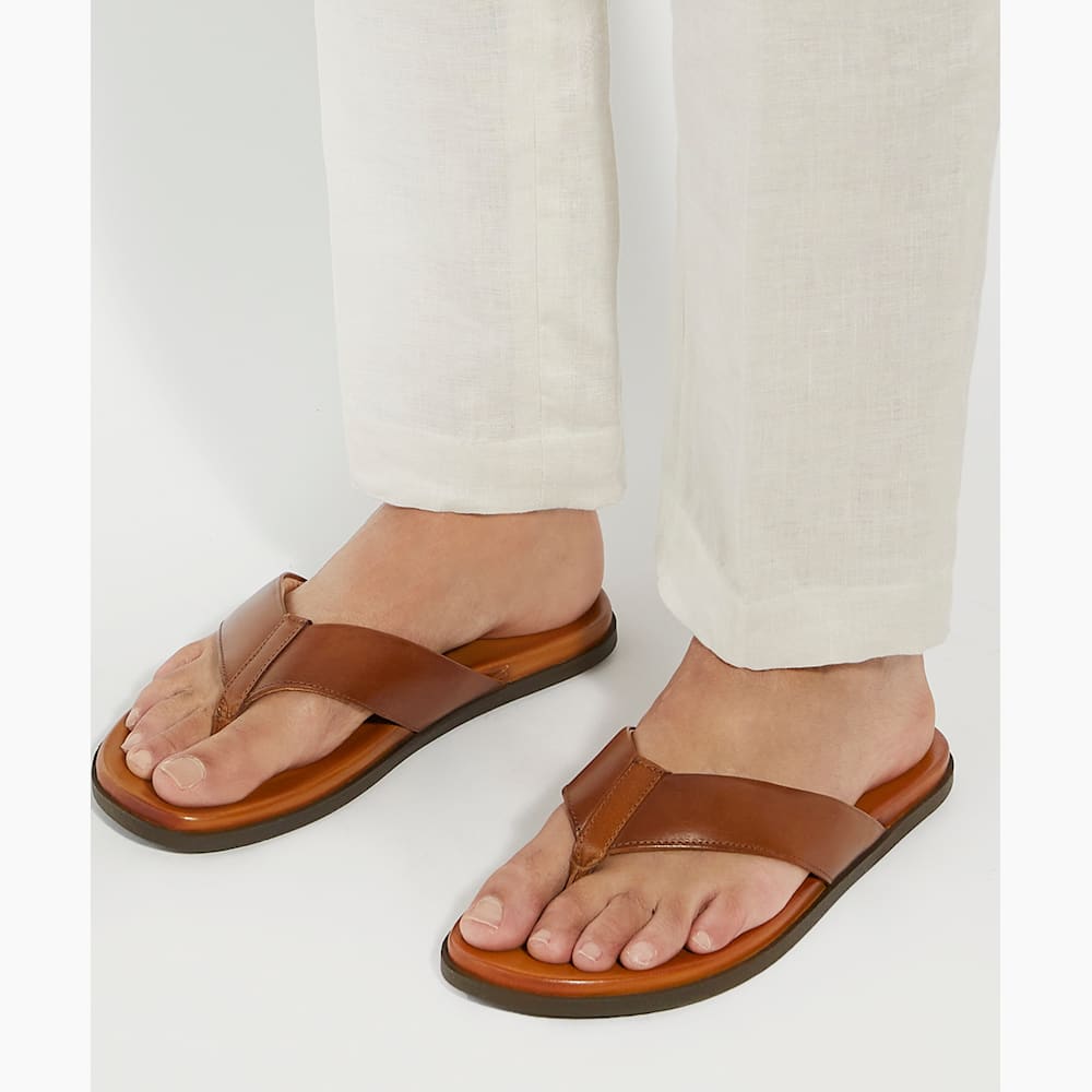 Open toe flip flops mens 2025