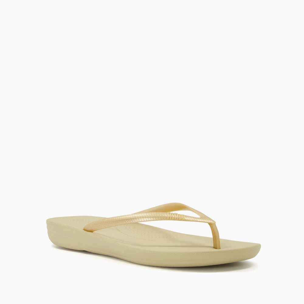 Gold wedge flip flops outlet