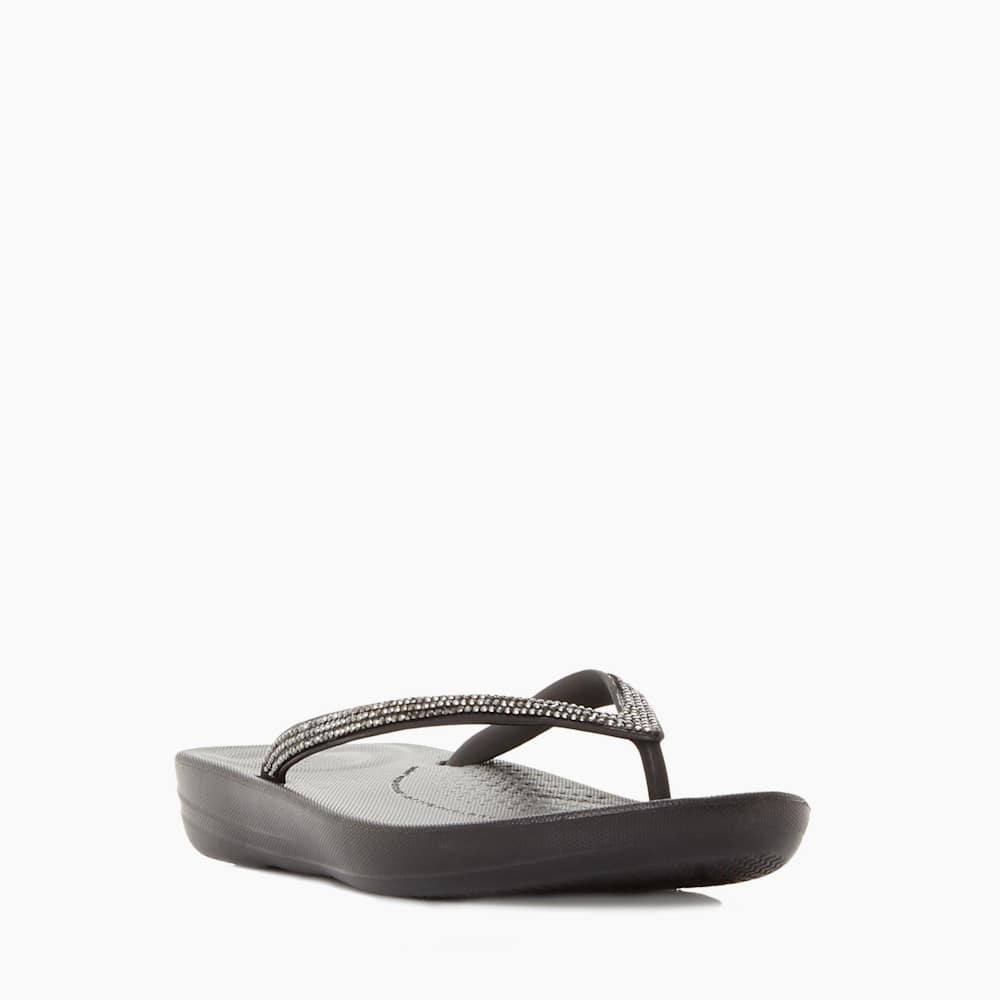 Dune sparkly flip flops hot sale