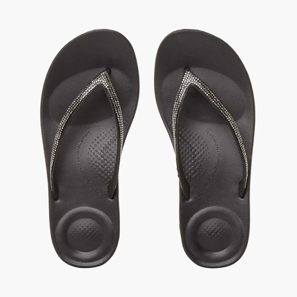 Dune sparkly flip flops deals
