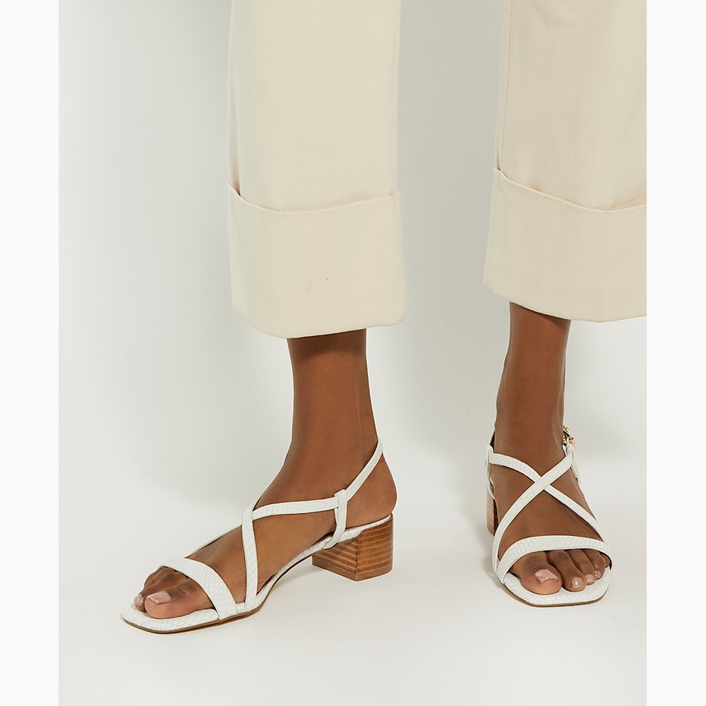 Heel Sandals Dune Low Heels Jaskell White, Low Block Heel Sandals