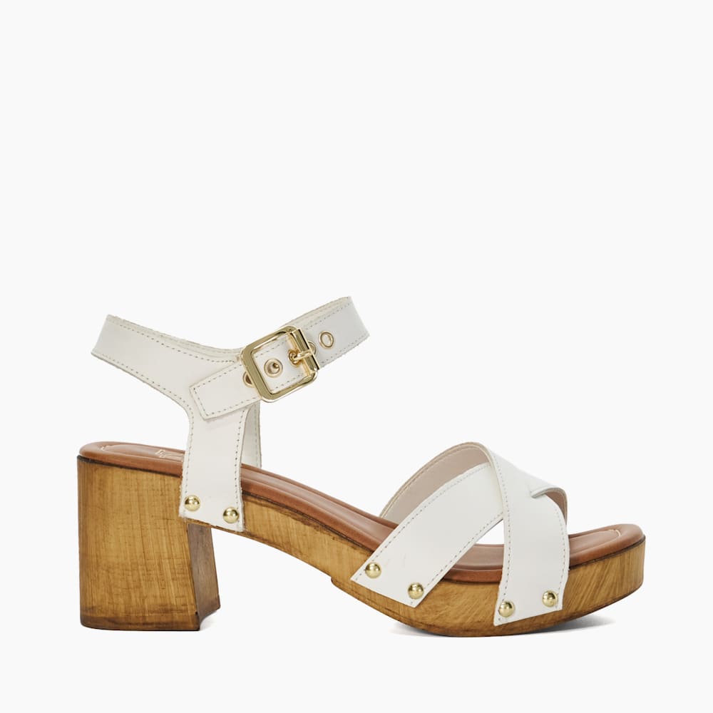 Cute clog heels best sale