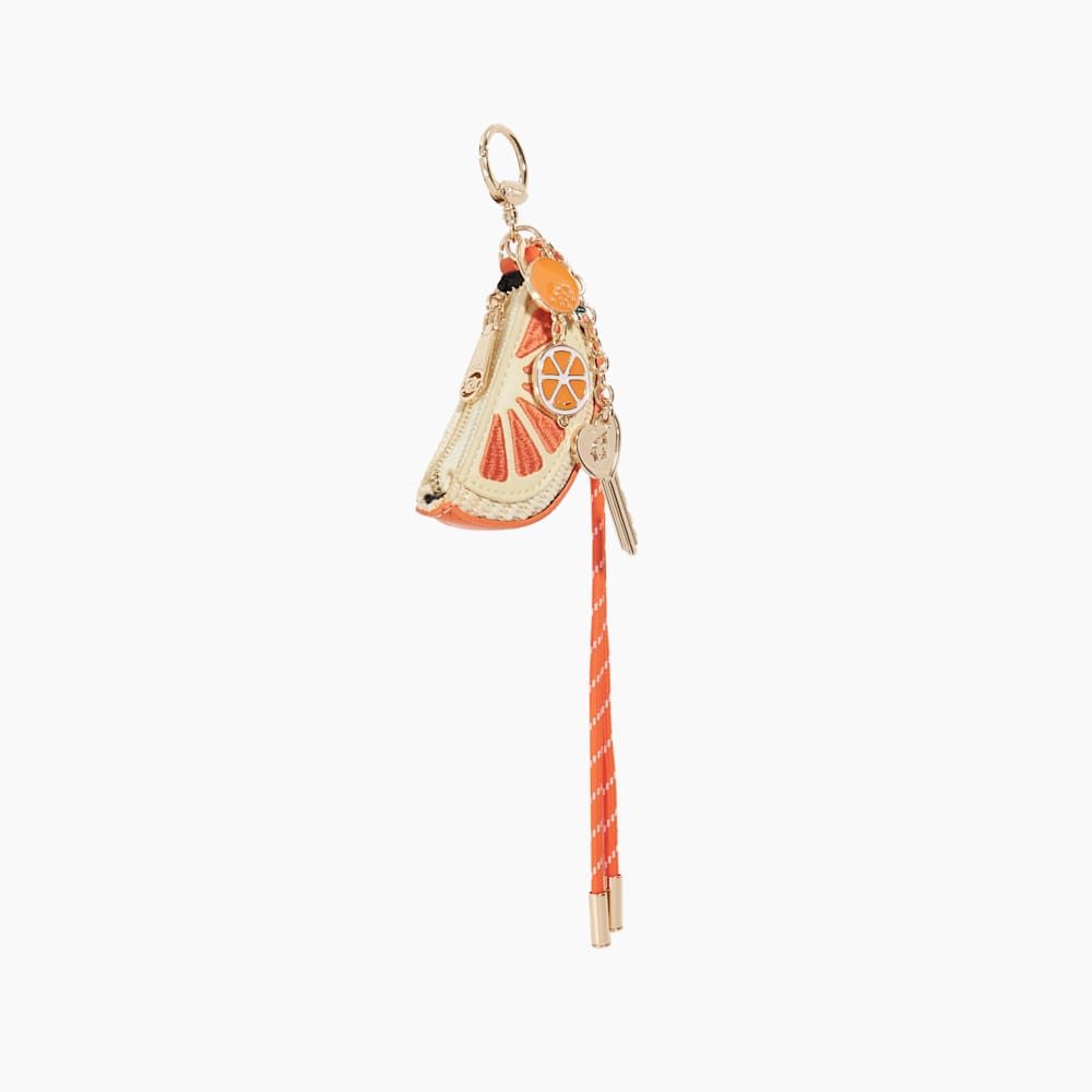 【DUNE LONDON】フルーツバッグチャーム Juice Bag Charm Orange, Colourful Bag Charm | Dune London