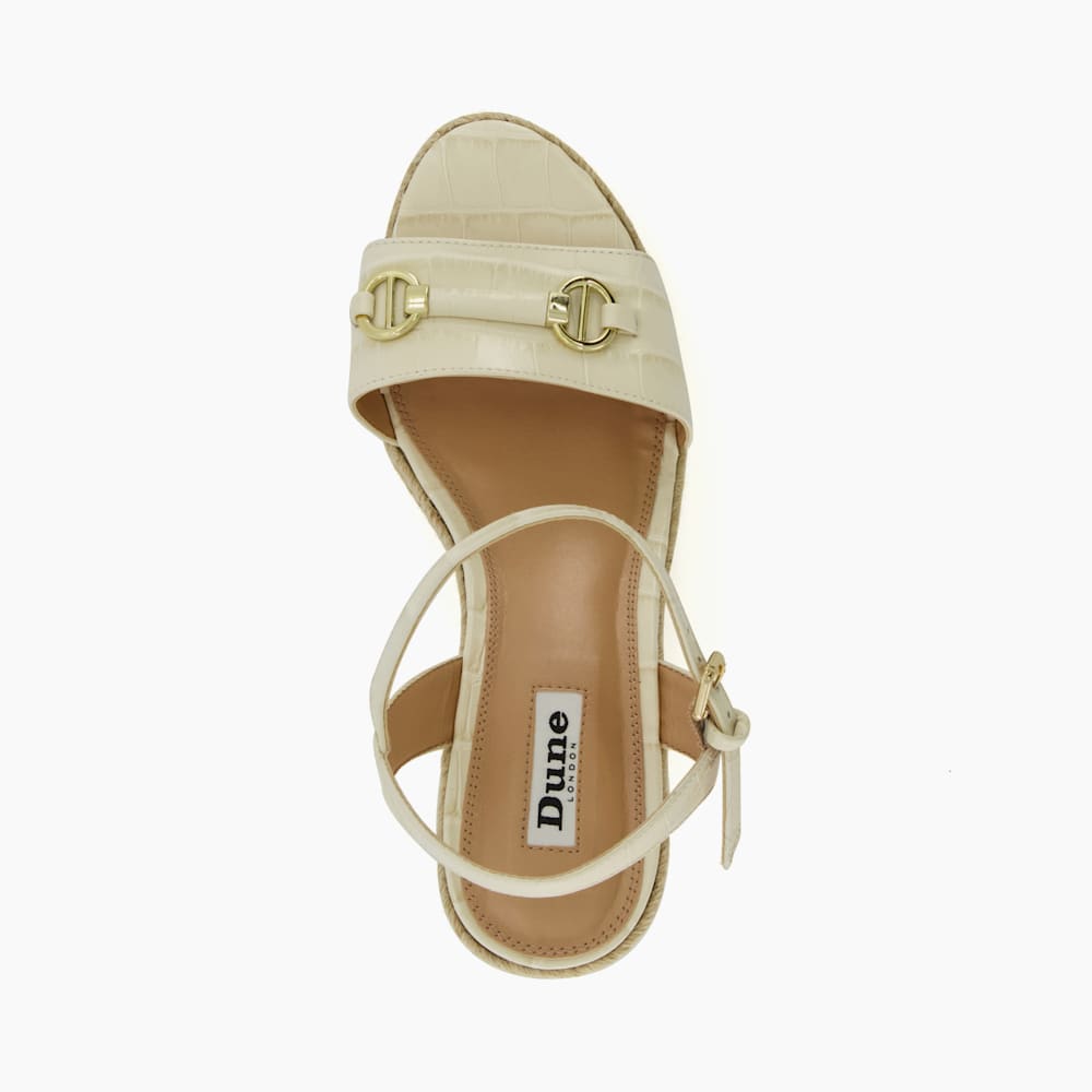 【DUNE LONDON】Kai エスパドリーユ ウェッジ サンダル Dune London Kai Wedge Sandal | David Jones