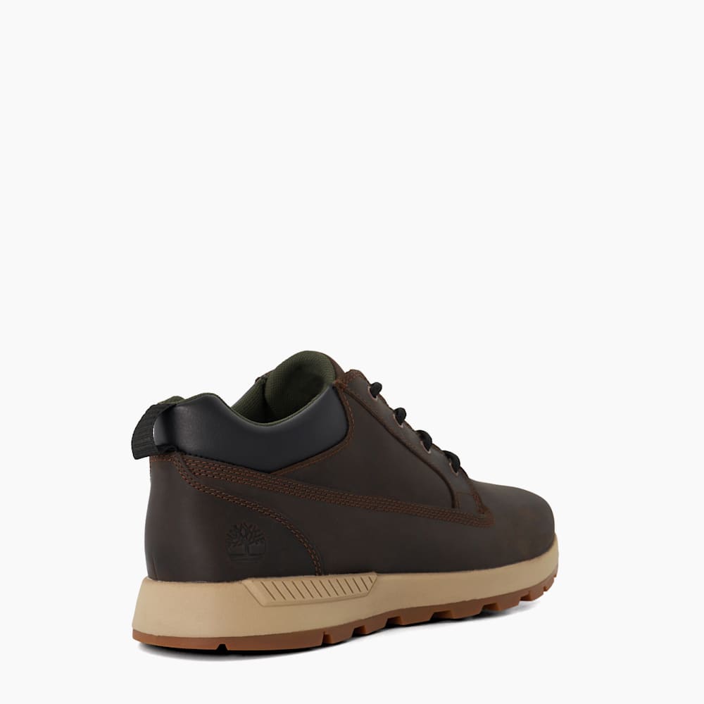 Killington Trek Dark Brown Lace Up Leather Chukka Boots Dune London