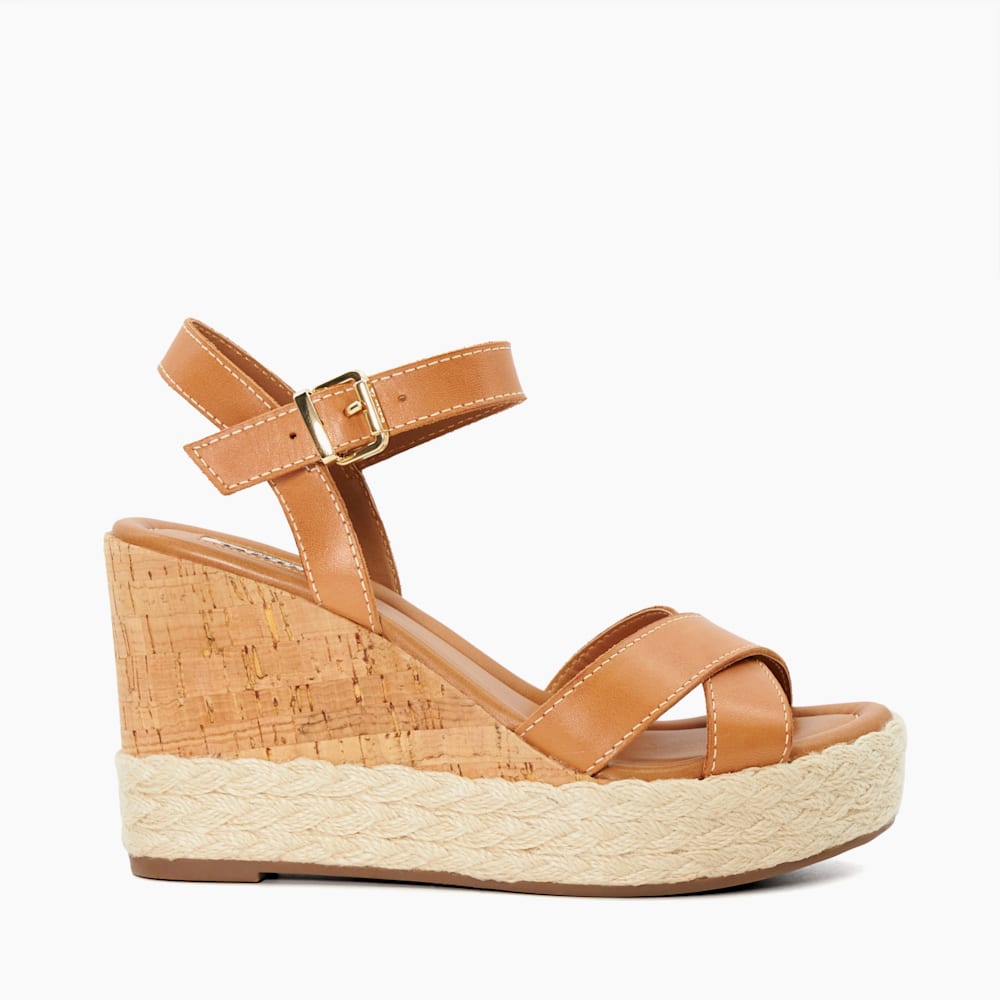 Wedge heels tan on sale
