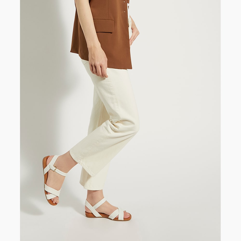 DUNE LONDON Landie サンダル Landie White, Leather Sandals | Dune London