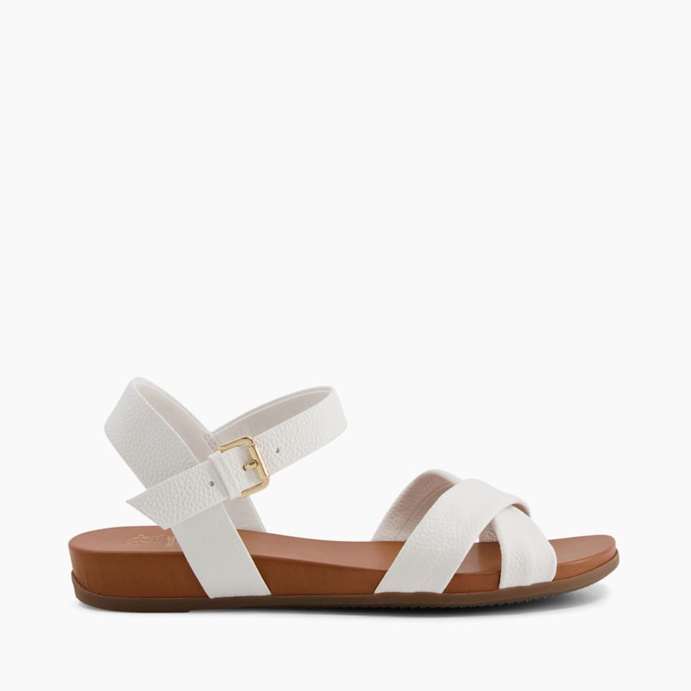 DUNE LONDON Landie サンダル Landie White, Leather Sandals | Dune London