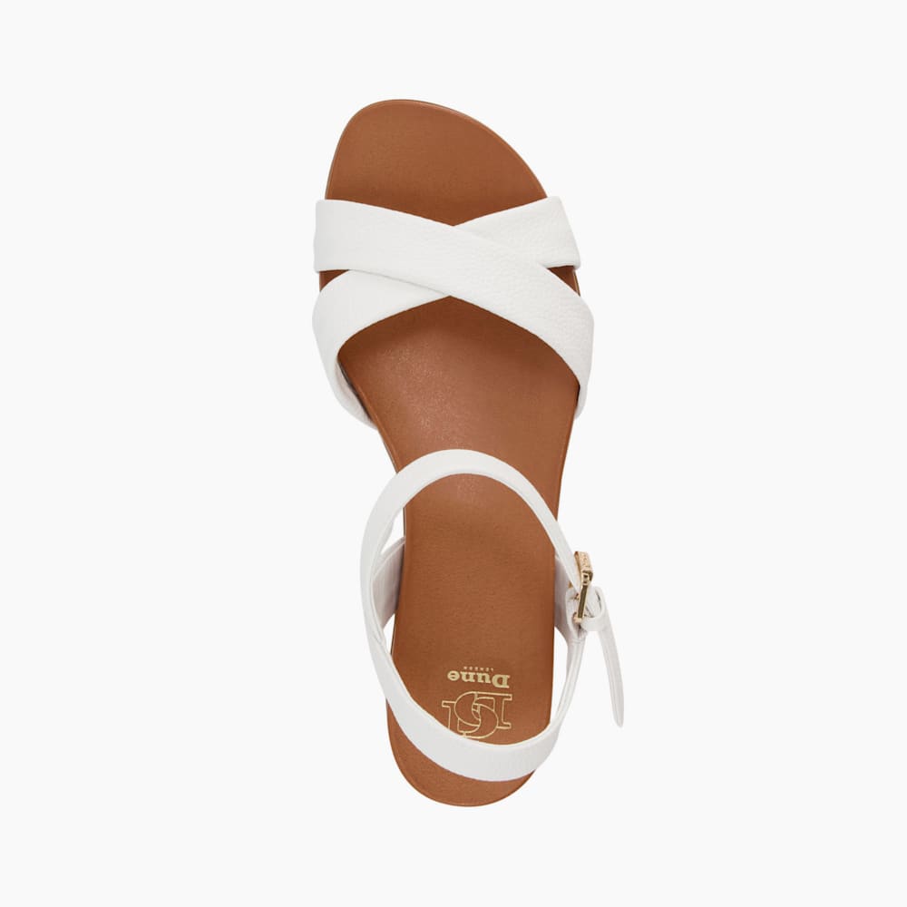 DUNE LONDON Landie サンダル Landie White, Leather Sandals | Dune London