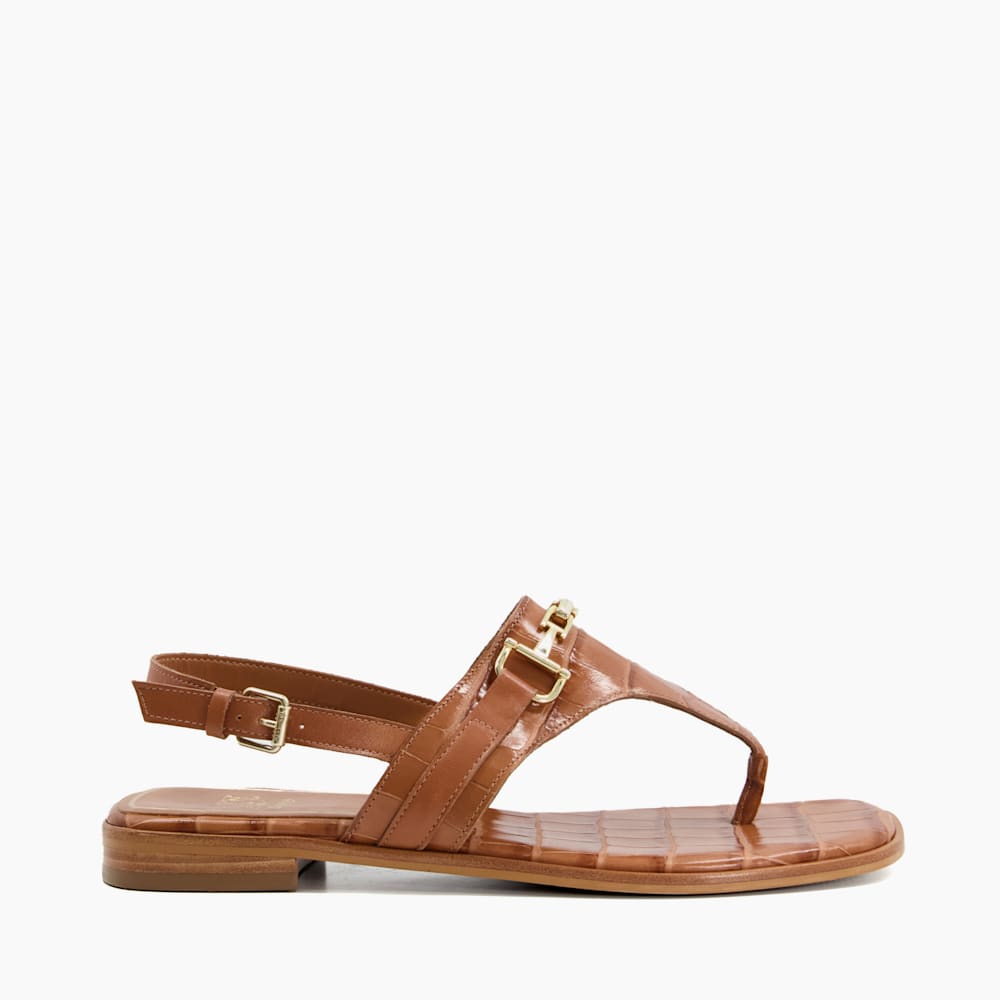 Lexley Hellbraun Legere Zehenstegsandalen Dune London