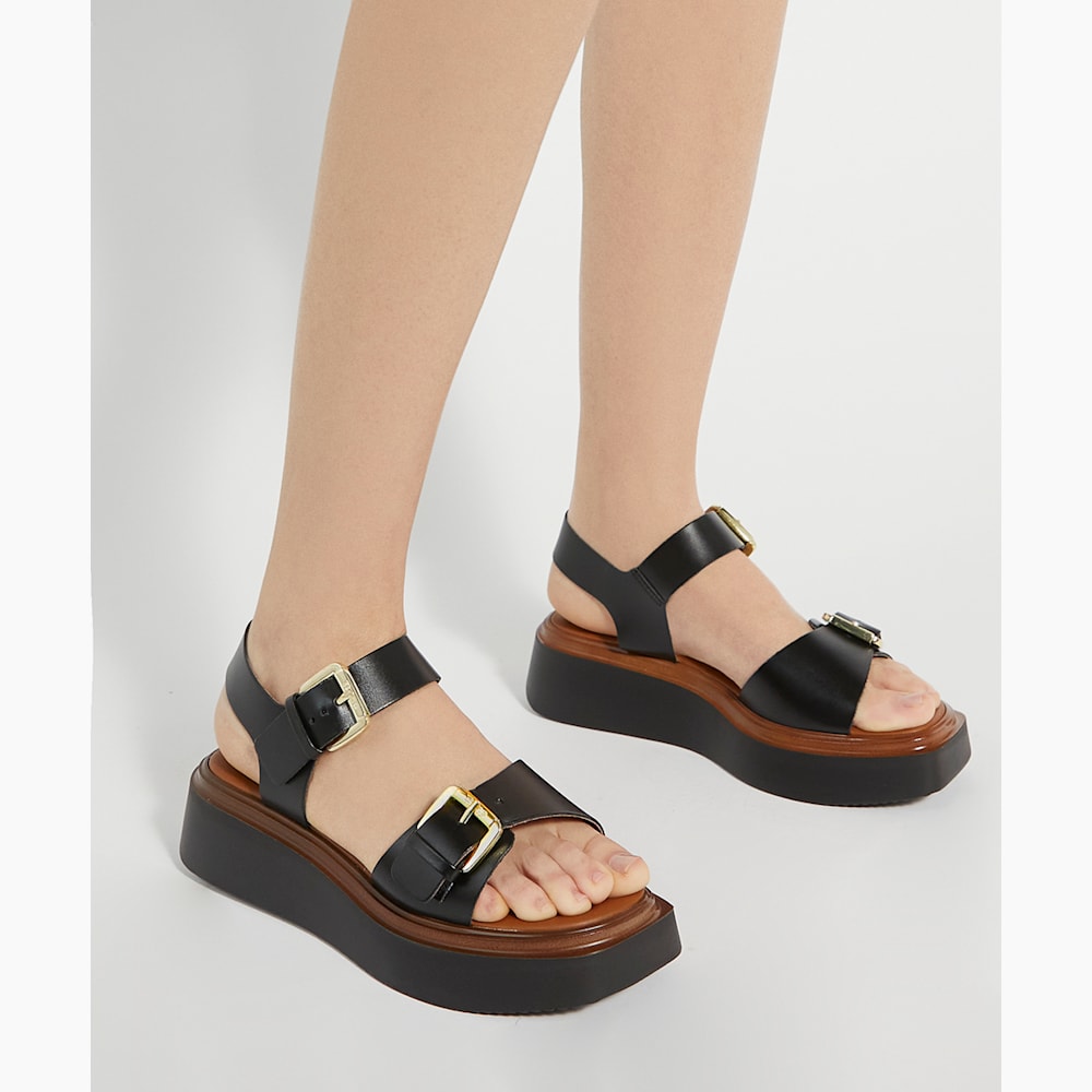 DUNE LONDON Loells サンダル Loells Black, Casual Flatform Sandals | Dune London
