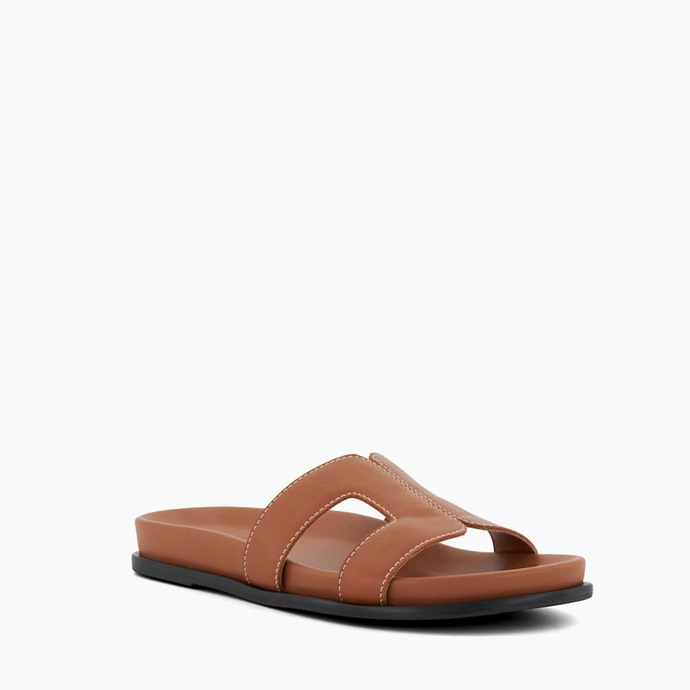 Dune London Flat Casual Sandals Loupa Tan