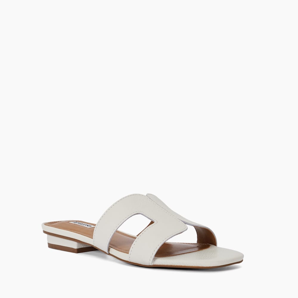 Loupe White Smart Slider Sandals Dune London
