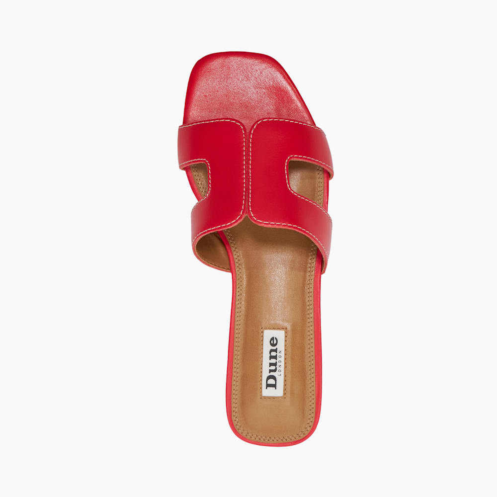 【DUNE LONDON】Loupe スマートスライダーサンダル Loupe Tan, Smart Slider Sandals | Dune London